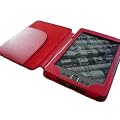 Funda en piel sint�tica para kindle 4. Color Rojo. Ideal para tu kindle 4 est� realizada a medida, la protegeras ante posibles ara�azos