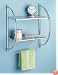 Whitmor 6060-3570-BB Chrome 2-Tier Shelf and Towel Rack