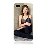 Ecell - NEW EMILY DESCHANEL TV STAR GLOSSY CELEBRITY INSPIRED BACK CASE FOR iPHONE 4 4S