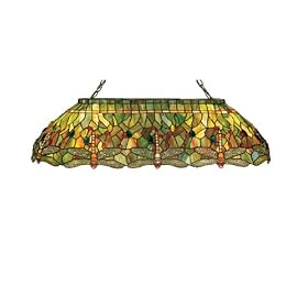 Tiffany Style Dragonfly Billiards Pool Table Island Light by Meyda Tiffany by Meyda