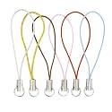 Cell Phone Straps Color Assortment With Silver Tone Ring (6)