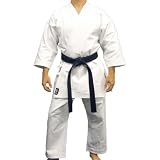 Piranha Gear Karate Uniform (Extra Heavyweight), 4/5 sleeves, White