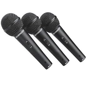 Behringer XM1800S Dynamic Cardioid Vocal Microphone (3 Pack)