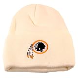 Washington Redskins White Cuffed Knit Hat