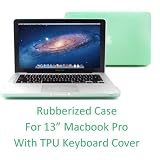 GMYLE(TM) Aqua Green Rubberized Hard Case Skin for 13