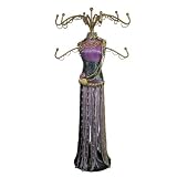 Beaded Tassel Jewelry Tree Dress Form 15H Purple