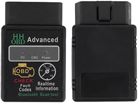 Mini ELM327 V2.1 Bluetooth HH OBD Advanced OBDII OBD2 ELM 327 Auto Car Diagnostic Scanner code reader scan tool Black color hot selling#