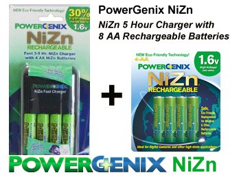 PowerGenix NiZn Combo On Sale Earth Day $24.99