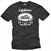 Biker T-Shirt f�r Herren Gr��e: L - Shirt Farbe schwarz Druck wei� Motiv: Motorrad Chopper