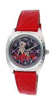 Betty Boop Womens Leather Strap Watch #BB-W343B