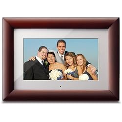 ViewSonic VFM1024W-11 10-Inch Digital Media Frame -Features Music, Video and Photos with High Resolution 1024x600 (Cherry wood)
