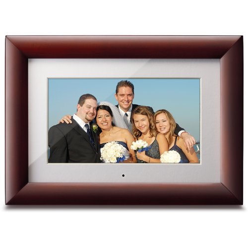 ViewSonic VFM1024W-11 10-Inch Digital Media Frame -Features Music, Video and Photos with High Resolution 1024x600 (Cherry wood)