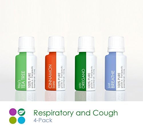 Respiratory &amp; Cough Essential Oils - 4 Pack