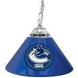 NHL Vancouver Canucks 14-Inch Single Shade Bar Lamp, Blue