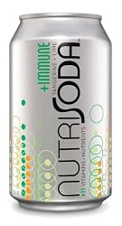 Nutrisoda Immune, Tangerine & Lime, 12-Ounce Cans (Pack of 24)
