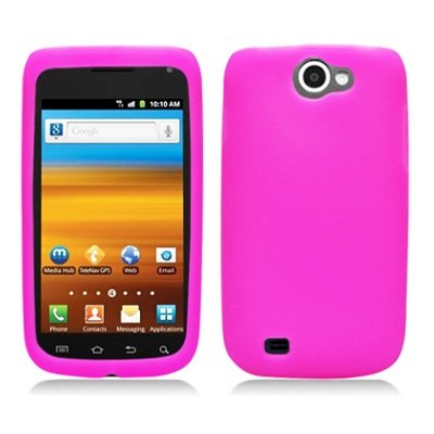 PREMIUM RUBBER HOT PINK SOFT GEL Phone Cover Sleeve Silicone SKIN Protector Case for SAMSUNG T679 EXHIBIT 2 II 4G / ANCORA (T-MOBILE) ACCESSORY - SOGA WIRELESS [SWD15]