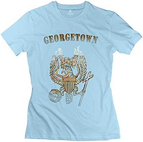 Women's Georgetown University Logo T Shirts Size S SkyBlue