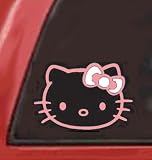 HELLO KITTY Sporting a WHITE BOW 5.5 Vinyl Sticker/Decal