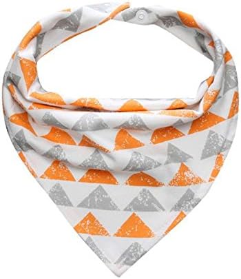 Milazer Baby Kids Cotton Bandana Bibs Feeding Saliva Towel Dribble Triangle Waterproof (Gray)
