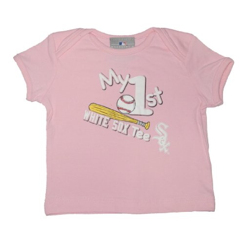 Infant / Baby MLB Chicago White Sox My First Tee T-Shirt - Pink (Size: 12)