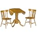 Dundee Honey Pine Dining Table & 2 Yorkshire Chairs Set