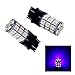 PA 2pcs 3157 3457A 30 5050 SMD LED Auto Tail Rear Side Marker Light Bulbs Pink (Purple)-12V