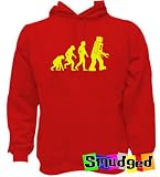 Big Bang Theory Evolution Robot Funny hoodie - ALL SIZES - RED