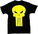 Search : The Punisher Yellow Skull Logo Black T-Shirt Tee