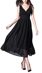 V-neck Sleeveless Chiffon/Polyester/Spandex Fit-and-Flare Summer Corset   Waistline  Dress