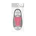 Homeout 1 Set(16pcs) No Tie Silicon Shoelaces - Colorful (Pink, 16pcs/Adults)