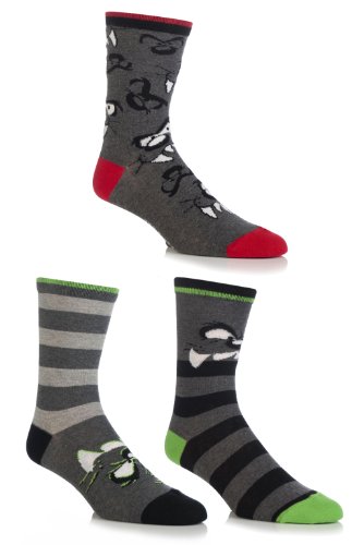 SockShop Men's 3 Pair Taz Socks
