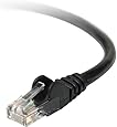 Belkin Snagless CAT5E Patch Cable * RJ45M/RJ45M; 7  Black ( A3L791b07-BLK-S )