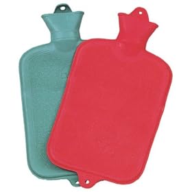 10''x7'' RUBBER HOT WATER BOTTLE (Colors may vary)