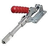 uxcell トグルクランプ　プッシュプル型トグルクランプ　レッド　シルバートーン　金属　プラスチック