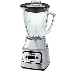 Oster BCBG08-C 6-Cup Glass Jar 8-Speed Blender, Brushed Nickel