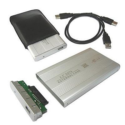 2.5 USB 2.0 SATA Hard Drive HDD Case Enclosure