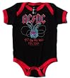 Toddler and Infant AC/DC "Fly On the Wall" One Piece Baby Suit in Black Toddler and Infant AC/DC "Fly On the Wall" One Piece Baby Suit in Black