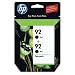 HP 92 Black Ink Cartridge Twin Pack (C9512FN) C9512FN140