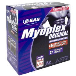 EAS Myoplex Original Nutrition Shake, Strawberry Cream 20 - 2.7 oz (78 g) servings [3 lbs... by EAS, Inc.