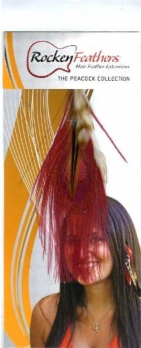 Rocken Feathers Natural Hair Extensions Hand Made in the USA - Red !!