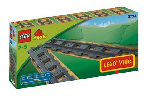 City Travel Guides Discounted  Spielwaren : LEGO Duplo 2734 - Ville Eisenbahn, 6 gerade Schienen