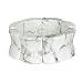 Genuine White "Marble" Howlite Bangle Stretch Bracelet, 7"