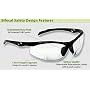 ELVEX RX-300 BIFOCAL READING SAFETY GLASSES IN POLYCARBONATE CLEAR LENS +1.5 DIOPTER