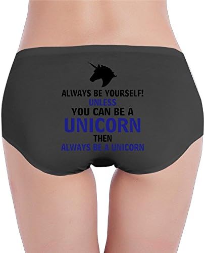 Girl X-Large Always Be Yourself Unicorn Briefs Black