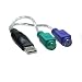 USB an 2 x PS/2 Buchse, aktiv
