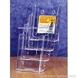 Deflecto 77701 Four-tier multi-compartment small size docuholder, 4-7/8w x 8d x 10h, clear