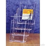 Deflecto 77441 Four-tier multi-compartment large size docuholder, 9-1/4x7x13-1/2, clear