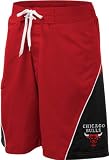Chicago Bulls 2011 Color Blocked Red Swim Trunks