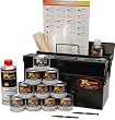 PINSTRIPERS 10-COLOR STARTER BOX KIT WITH KUSTOM SHOP PINSTRIPE PAINT