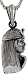 Sterling Silver Egyptian Man Pendant, 3/4 in. (19mm) long